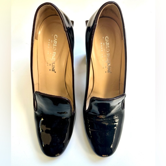Carlo Pazolini Block Heel Patent Pomps, size 37.5, 7.5 - Picture 2 of 10